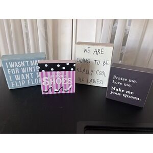 Funny Wooden Desk Signs for Office, Office Decor 3749
